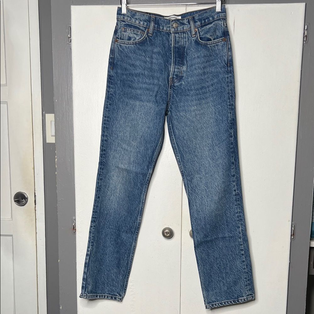 Reformation cynthia high rise straight jeans 26 colorado